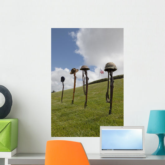 Fallen Soldier Battle Crosses Wall Decal