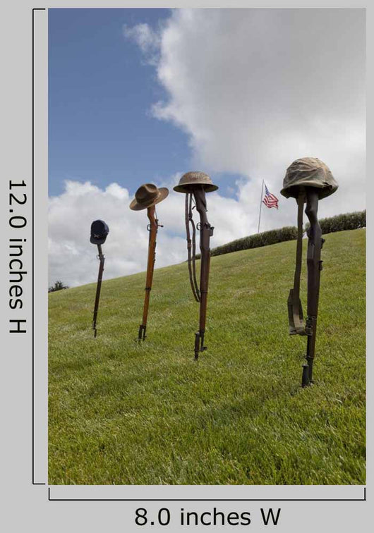 Fallen Soldier Battle Crosses Wall Decal