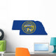 Nebraska Map 3D Shape Wall Decal