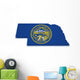 Nebraska Map 3D Shape Wall Decal