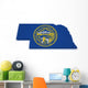 Nebraska Map 3D Shape Wall Decal