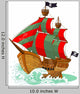 Pirate Ship Wall Decal