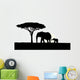 African Elephant with Baby Wall Decal