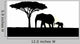 African Elephant with Baby Wall Decal