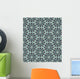 Seamless Arabesque Flower Pattern Wall Decal