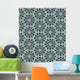 Seamless Arabesque Flower Pattern Wall Decal