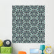 Seamless Arabesque Flower Pattern Wall Decal