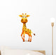 Giraffe Cartoon Wall Decal