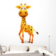 Giraffe Cartoon Wall Decal