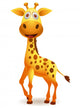 Giraffe Cartoon Wall Decal