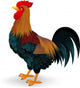 Rooster Cartoon Wall Decal