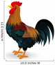 Rooster Cartoon Wall Decal