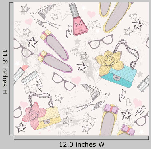 Cute Fashion Seamless Pattern Wall Decal