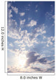 Clouds with Sun Rays Wall Decal