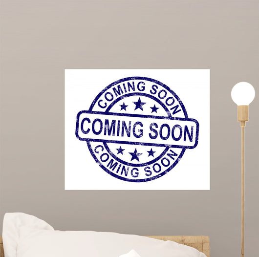 Coming Soon Stamp Wall Decal