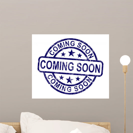 Coming Soon Stamp Wall Decal