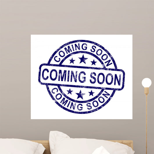 Coming Soon Stamp Wall Decal
