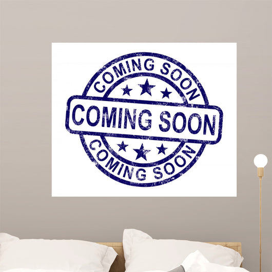 Coming Soon Stamp Wall Decal