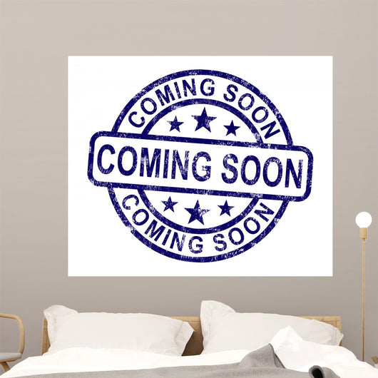 Coming Soon Stamp Wall Decal