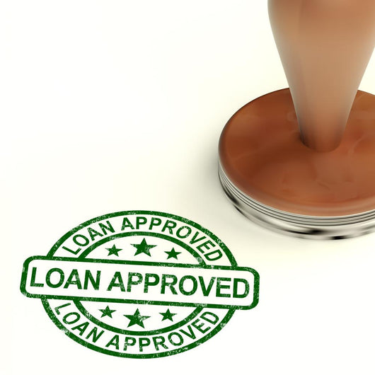Loan Approved Stamp Showing Wall Decal