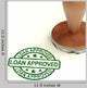 Loan Approved Stamp Showing Wall Decal