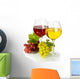 Glasses Wine and Ripe Wall Decal