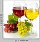 Glasses Wine and Ripe Wall Decal
