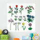Cartoon Flowers Wall Decal