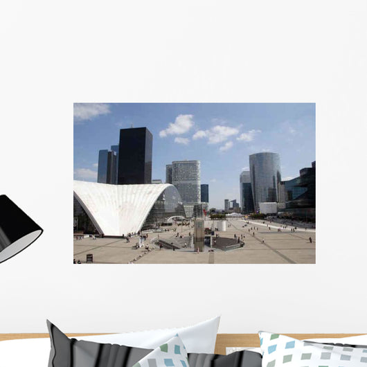 La Defense Paris Courtyard Wall Decal