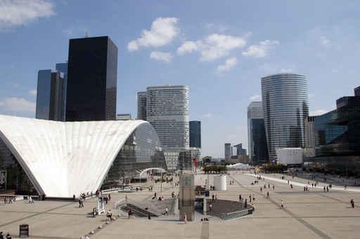 La Defense Paris Courtyard Wall Decal