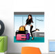 Happy Travelling Girl Wall Decal