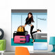 Happy Travelling Girl Wall Decal