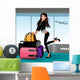 Happy Travelling Girl Wall Decal