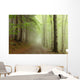 Path Border between Coniferous Wall Decal