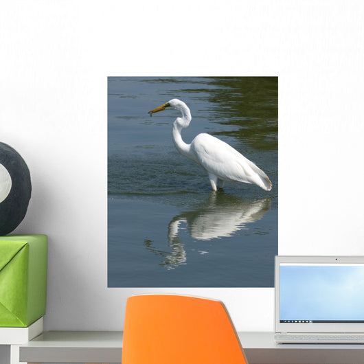 Great White Egret Wall Decal