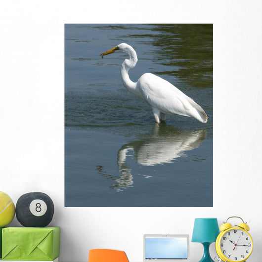 Great White Egret Wall Decal