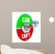 Can or Can't Toggle Wall Decal