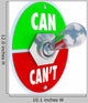 Can or Can't Toggle Wall Decal