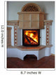 Fireplace Wall Decal