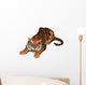 Roaring Angry Tiger Vector Wall Decal