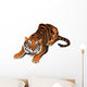 Roaring Angry Tiger Vector Wall Decal