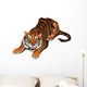 Roaring Angry Tiger Vector Wall Decal