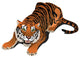 Roaring Angry Tiger Vector Wall Decal