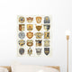 Classic Sports Old Badges Wall Decal