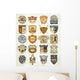 Classic Sports Old Badges Wall Decal