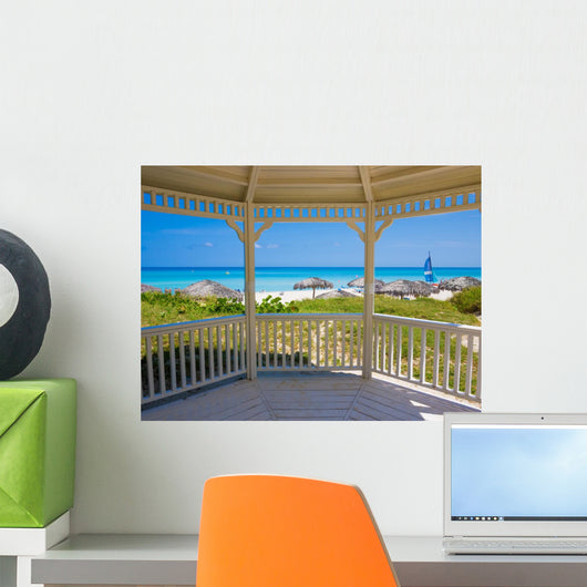 Tropical Beach Cuba Seen Wall Decal