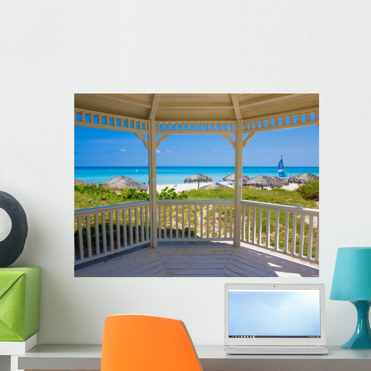 Tropical Beach Cuba Seen Wall Decal