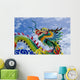 Chinese Dragon Statue Wall Decal