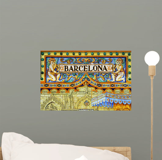 Barcelona Sign Wall Decal