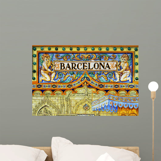 Barcelona Sign Wall Decal
